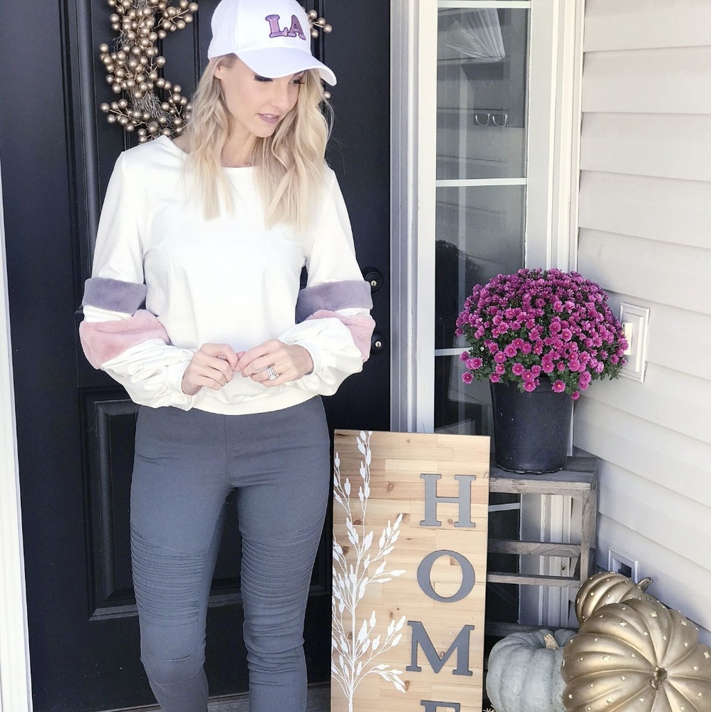 White pull over